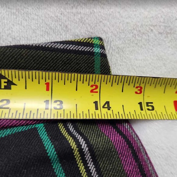 New women's J Crew Kate straight leg pant in pink Stewart tartan plaid wool - Picture 10 of 12